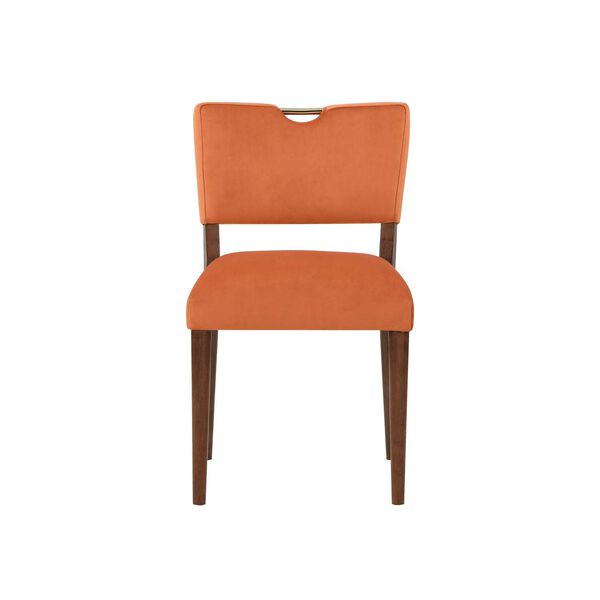 Bonito Burnt Orange and Walnut Dining Chair, Set of 2, image 2