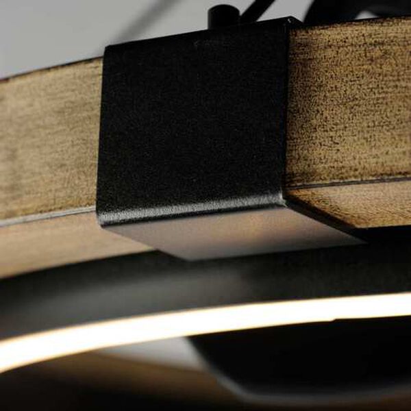 Timber Black Driftwood Wifi-Enabled LED Fandelight, image 4
