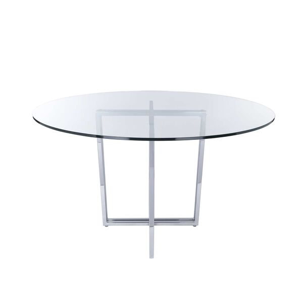 Legend Chrome 48-Inch Round Dining Table, image 1