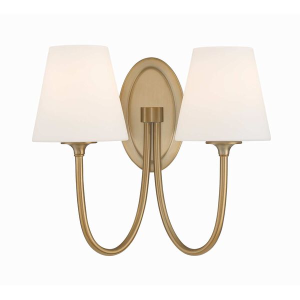 Juno Vibrant Gold Two-Light Wall Sconce, image 1