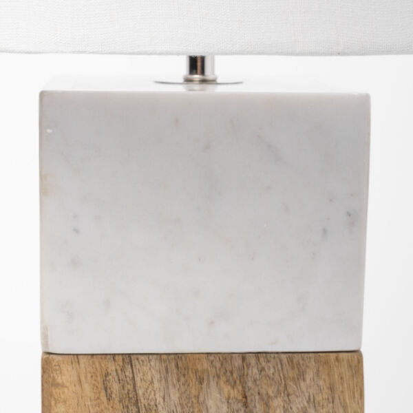 Woodrow Brown and White One-Light Table Lamp, image 5
