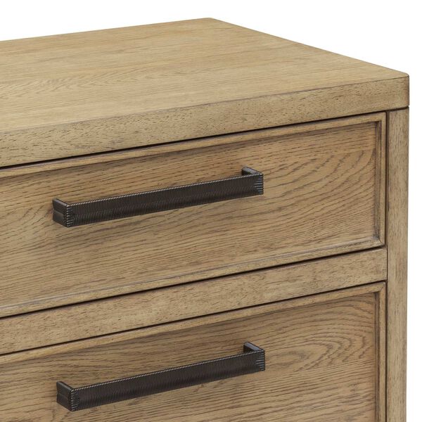 Catalina Distressed Wood Two-Drawer Nightstand, image 4