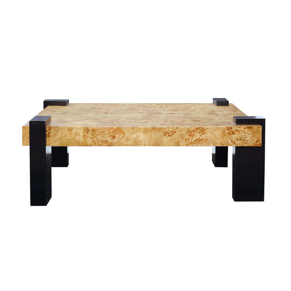 Bromo Natural and Black Coffee Table, image 1