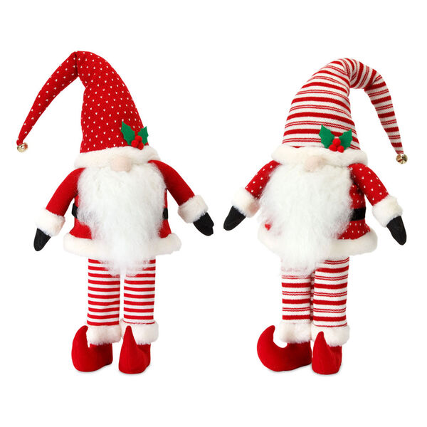 Red and White Assorted Elf Figurine, Set of 2, image 1