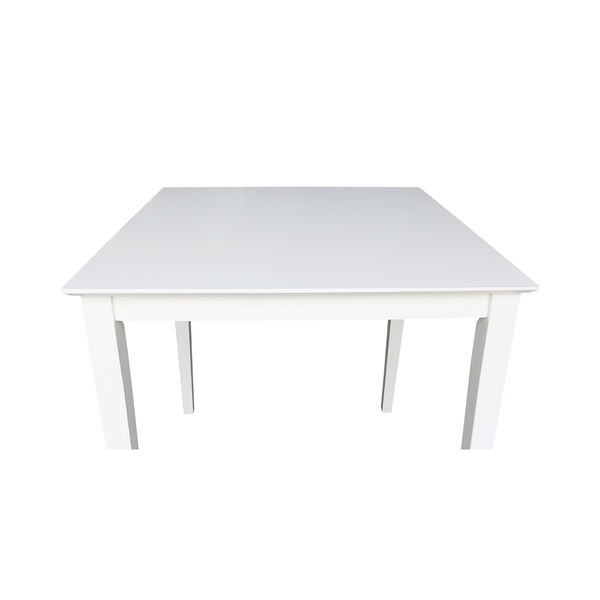 Solid Wood 36 inch Square Counter Height Dining Table  in White, image 4