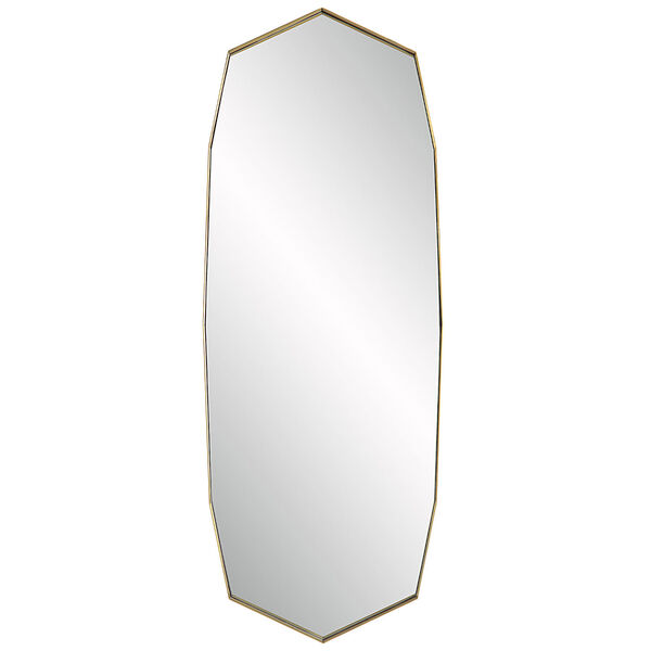 Vault Antique Brass 24-Inch x 64-Inch Angular Wall Mirror, image 2
