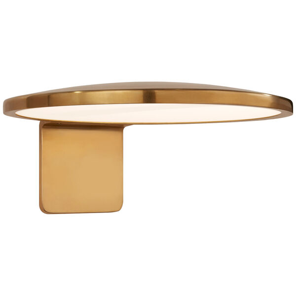 Dot 13-Inch Wall Light in Natural Brass by Peter Bristol, image 1