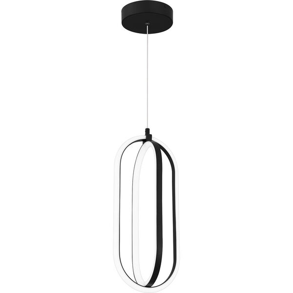 Calista Matte Black One-Light LED Mini Pendant, image 6