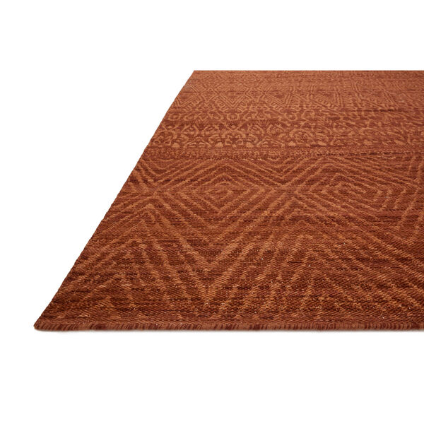 Crafted by Loloi Tribu Rust Rectangle: 3 Ft. 6 In. x 5 Ft. 6 In. Rug, image 2