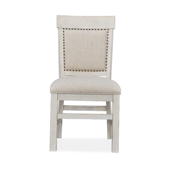 Bronwyn Alabaster Dining Side Chair with Upholstered Seat, image 1