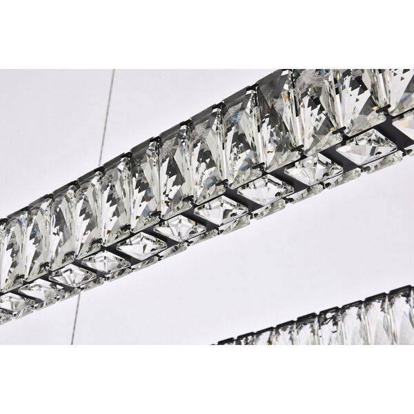 Monroe Black 50-Inch Integrated LED Rectangle Pendant, image 6