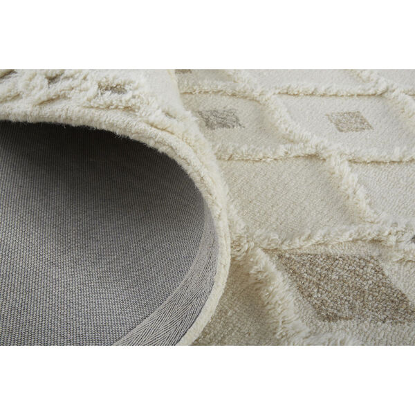 Anica Moroccan Wool Ivory Tan Rectangular: 4 Ft. x 6 Ft. Area Rug, image 6