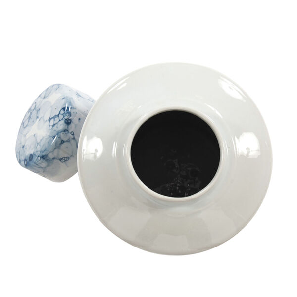 Blue and White Porcelain Tea Jar, Large, image 4