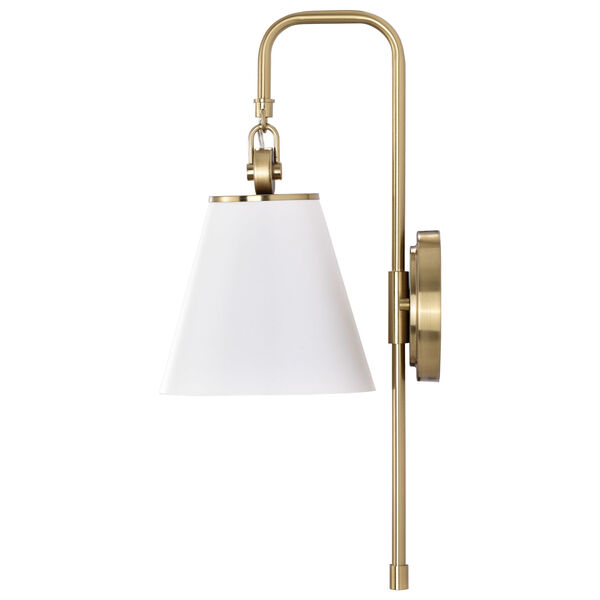Dover White and Vintage Brass One-Light Wall Sconce, image 3
