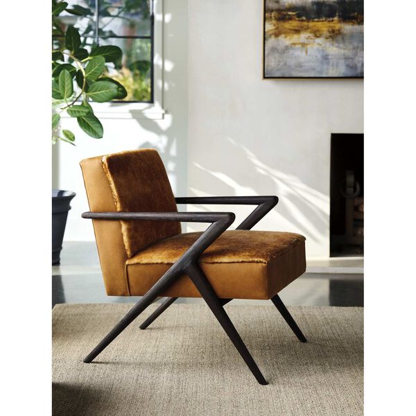 Zanzibar Black Brown Leather Chair, image 3