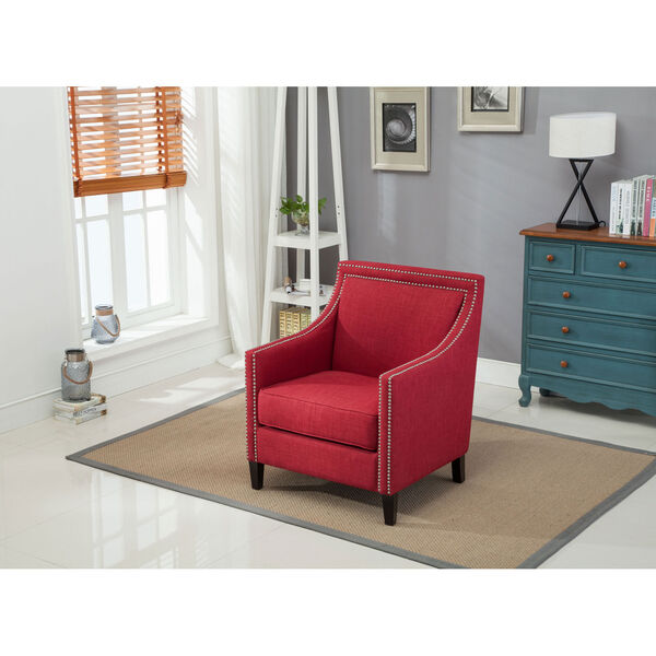 Taslo Red Accent Chair, image 6