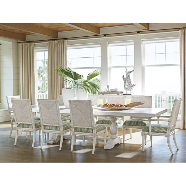 Ocean Breeze White Captiva Rectangular Dining Table, image 2