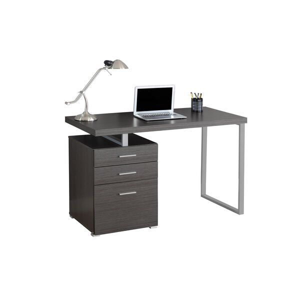 Computer Desk - 48L / Grey Left or Right Facing, image 2