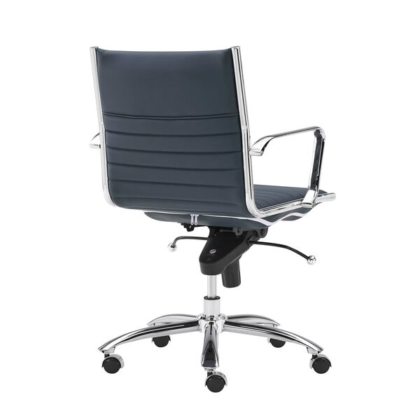 Dirk Blue 27-Inch Low Back Office Chair, image 4