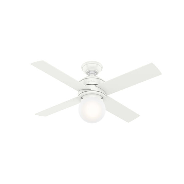 Hepburn Matte White 44-Inch LED Ceiling Fan, image 1