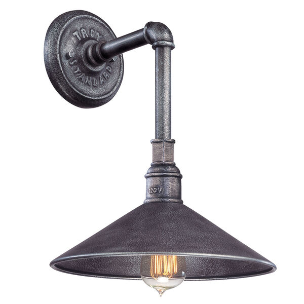 Toledo Old Silver One-Light 15-Inch Outdoor Wall Mount, image 1