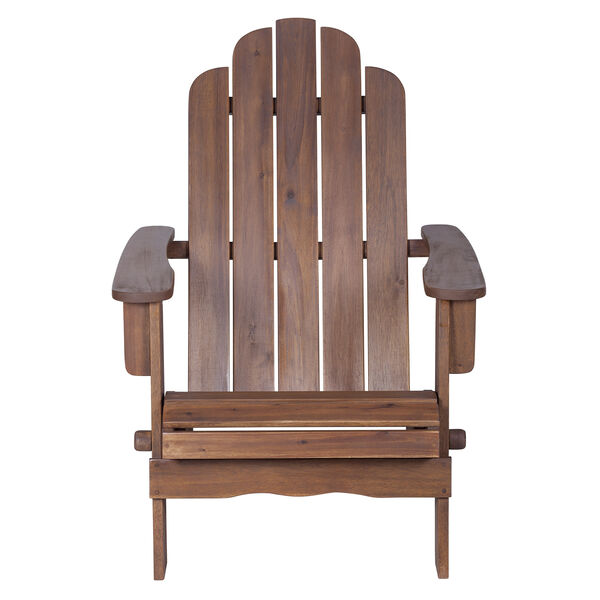 Acacia Adirondack Chair - Dark Brown, image 3