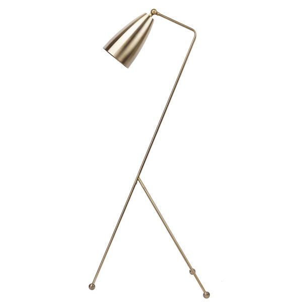 Lucille Antique Brass One-Light Floor Lamp, image 3