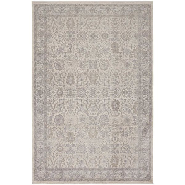 Marquette Gray Silver Ivory Area Rug, image 1