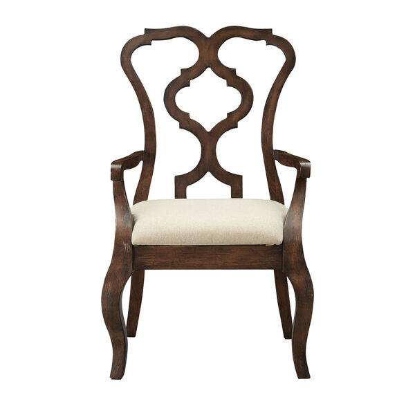 Chateau Brown Upholstered Dining Arm Chair, Set of 2, image 2