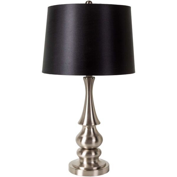 Haines Nickel One-Light Table Lamp, image 1