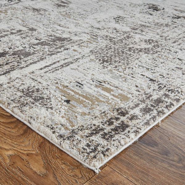 Vancouver Ivory Gray Brown Rectangular 4 Ft. x 6 Ft. Area Rug, image 5