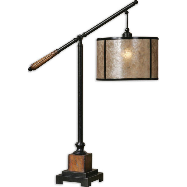 Sitka Rustic Mahogany One-Light Lantern Table Lamp, image 1