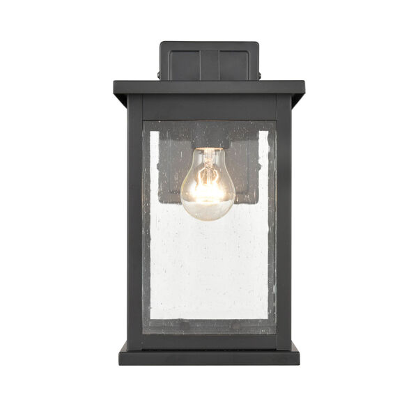 Bowton Powder Coat Black Seven-Inch One-Light Outdoor Wall Sconce, image 1