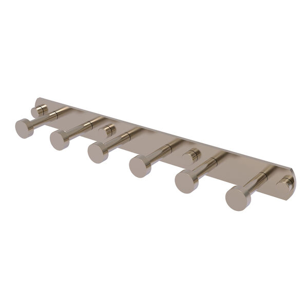 Fresno Antique Pewter Three-Inch Six-Position Tie and Belt Rack, image 1