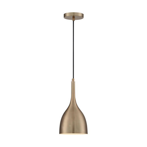 Bellcap Burnished Brass 13-Inch One-Light Pendant, image 3