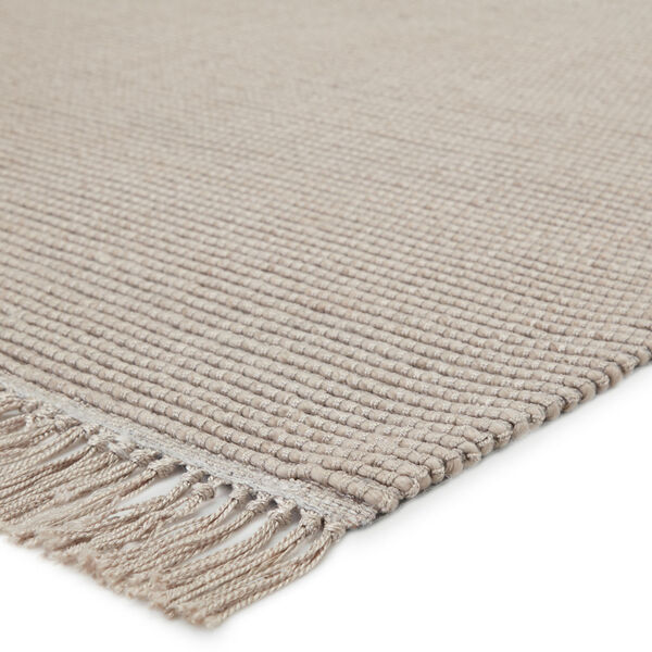 Cloud Break Skye Solid Light Gray and Taupe Area Rug, image 2
