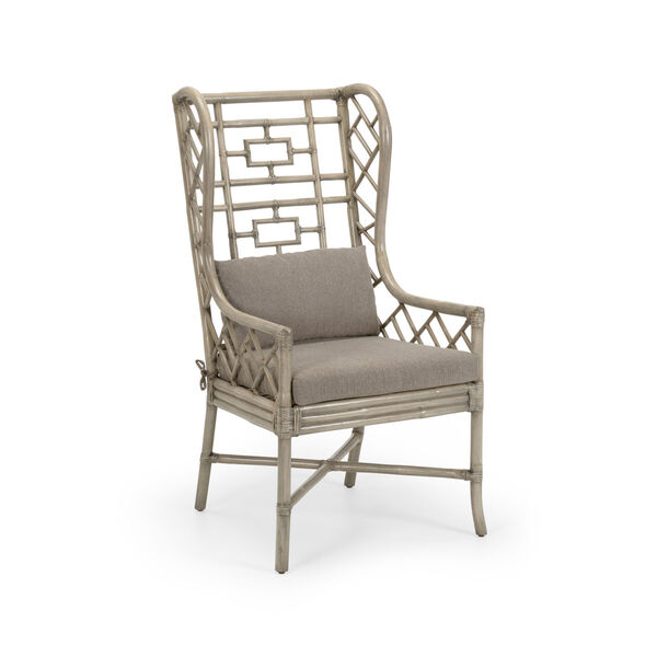Gray 23-Inch Gwyneth Wing Chair, image 1