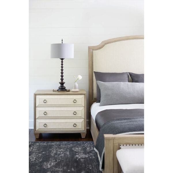 Santa Barbara Sandstone Upholstered Sleigh Queen Bed, image 6