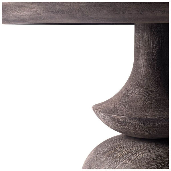 Crossman Charcoal Round Solid Wood Top Dining Table, image 2