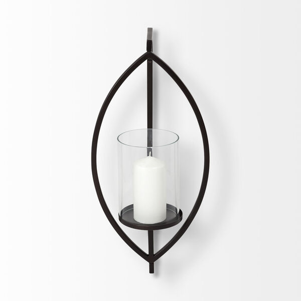 Drax Black Wall Candle Holder, image 2