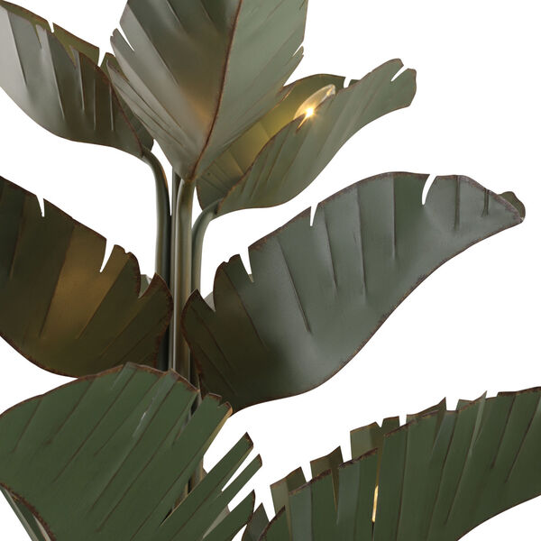 Banana Leaf Green Nine-Light Chandelier, image 3