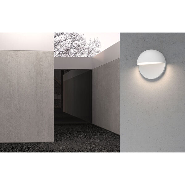 Mezza Cupola Textured White 8-Inch LED Sconce, image 2