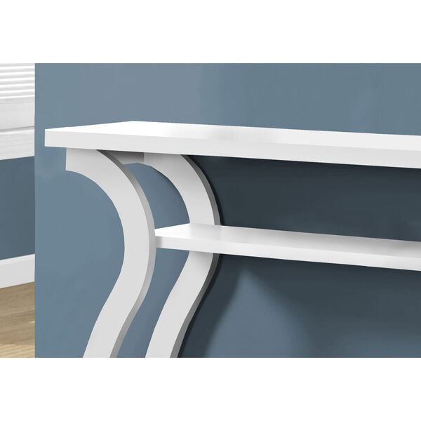White 12-Inch Console Table, image 3