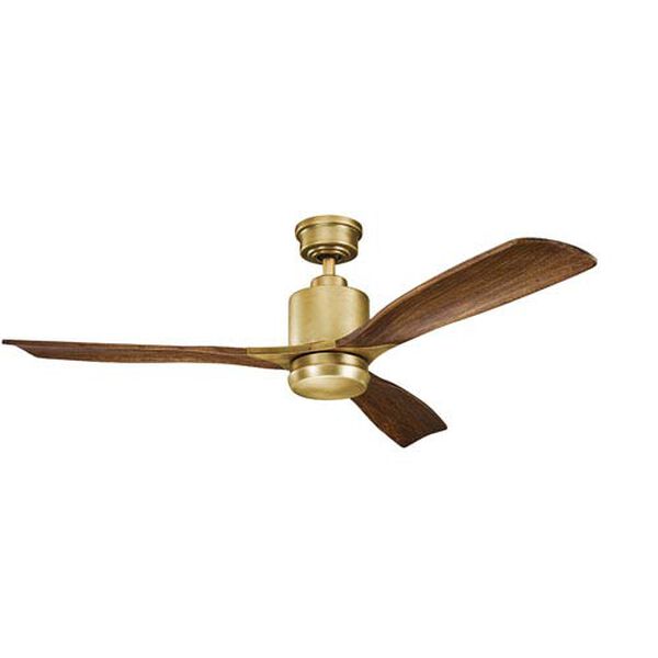 Lincoln Natural Brass 52-Inch LED Ceiling Fan, image 2