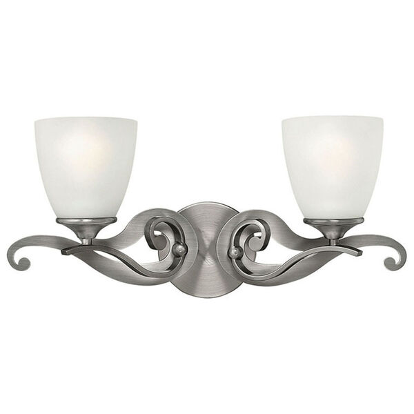 Reese Antique Nickel Two Light Bath Fixture, image 5