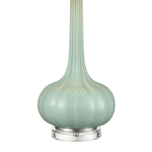 Marlais Seascape Green and Brushed Steel One-Light Table Lamp, image 4
