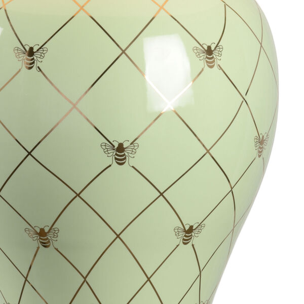Shayla Copas Pistachio Glaze and Metallic Gold One-Light Ginger Jar Table Lamp, image 4