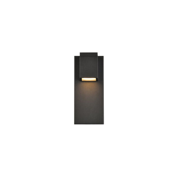 Raine Black 360 Lumens 12-Light LED Outdoor Wall Sconce, image 1