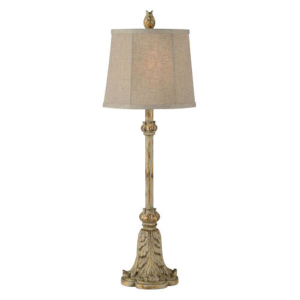 Hazel Cream and Gold One-Light Buffet Lamp Set of Two, image 1