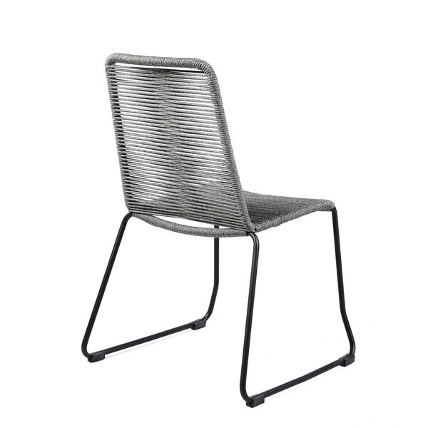 Shasta Gray Rope Outdoor Dining Chair, Set of Two, image 4